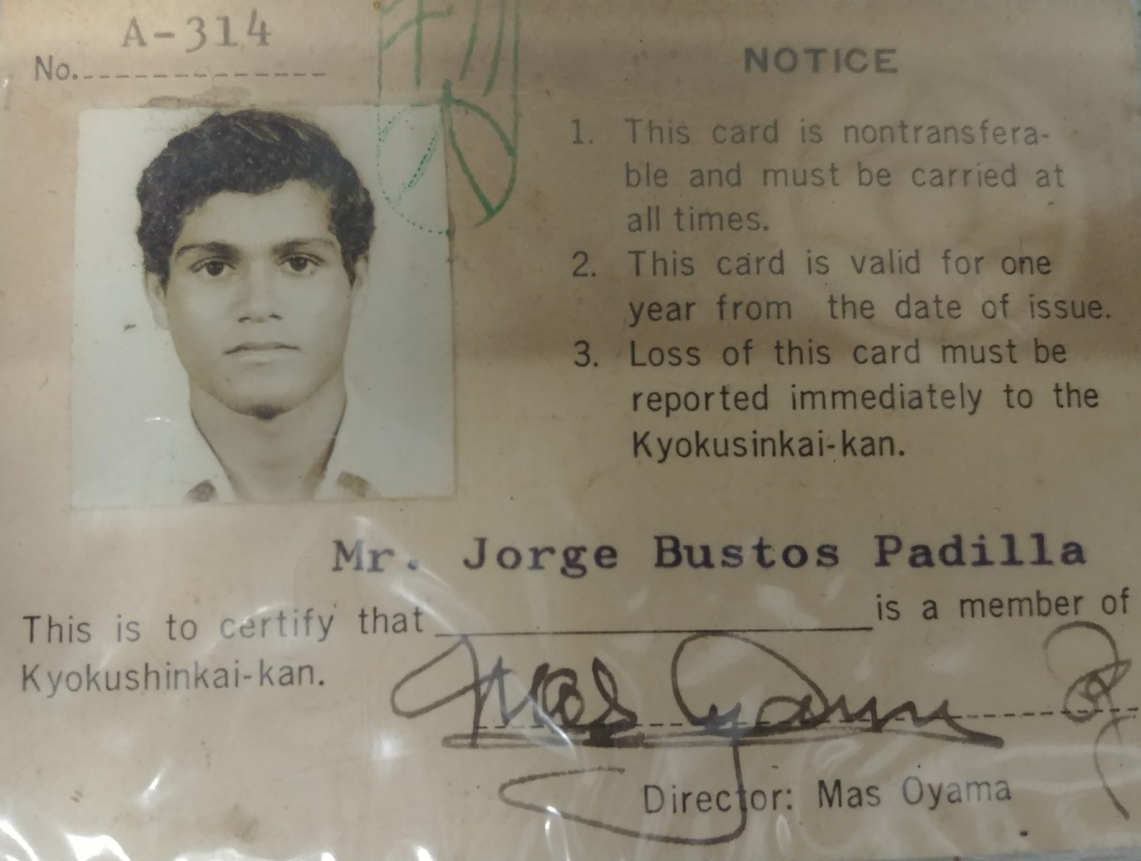 Foto histórica del Kyokushin en Panamá