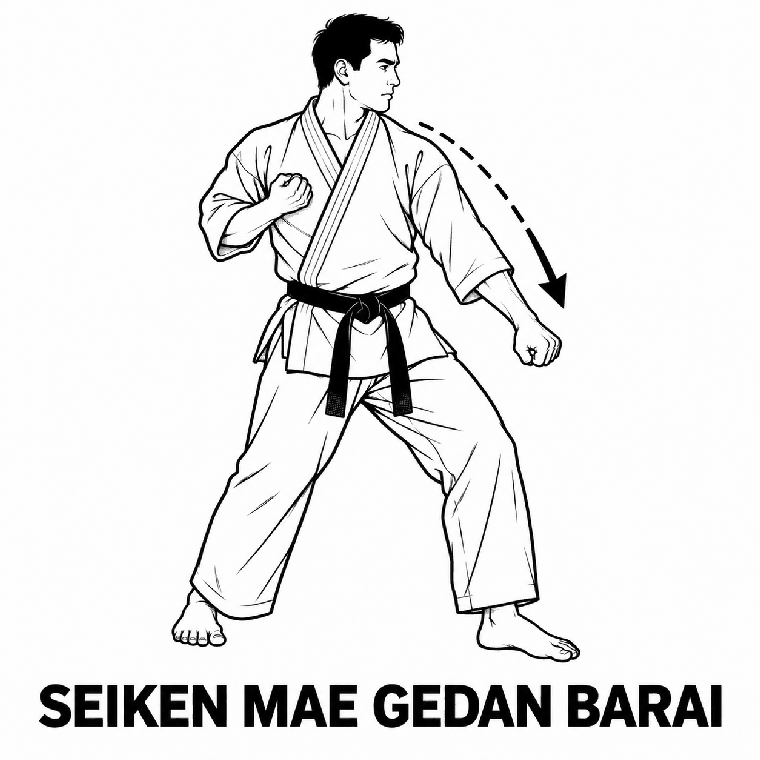 Seiken Mae Gedan Barai